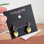 Coach NWT Lemon Huggie Earrings Photo 0
