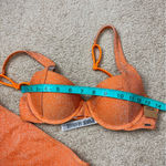 Victoria's Secret Victoria’s Secret Tangelo Orange Brazilian Shimmer High Waist Bikini NWT XS/S Photo 9