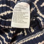 American Eagle  Outfitters Navy and Cream Striped Sweater, very Oversized (S). Photo 6