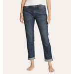 Eddie Bauer & Women's Boyfriend Mid-Rise Blue Jeans - Slim Fit Size T8 Photo 1