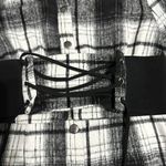 Primi Black Plaid Sweater Dress Photo 1