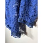 Willi Smith  Blue Lace Cardigan Bow Romantic Cottagecore Boho Top Size Large Photo 2