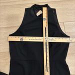 Erin Fetherston Black Halter Open Back Sleeveless Ruffle Neck Jumpsuit Size 10 Photo 2