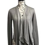 INC International Concepts Women Gray Open Silk Cardigan Sweater Size S modest Photo 0