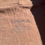 Oska Drapey Cowl Neck Brown Long Sleeve Shirt Top Size 2 8/10 M 100% Cotton Size M Photo 1