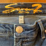 Seven 7 jeans. Size 16 medium blue wash Angled frayed hem. Button and zip close Photo 1