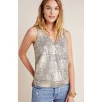 Anthropologie Top Sabrina Shimmer Metallic Tank Size XS Photo 1