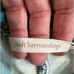 Soft Surroundings  tummy slimming tropical print stretch pull on pants, size PL Photo 11