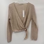 Revolve One gray day‎ Benson Cross Front Top in Hayday size medium NWT Photo 1