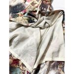 Abstract Y2K Artsy Floral Print Sleeveless Midi Dress Womens Neutral Art To Wear Tan Photo 2