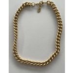 ZARA Gold And Silver Tone Chunky Chain Embossed Coin Necklace Women’s Sz 18.5” Photo 6
