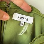 Parker ‎ Delilah Strapless Asymmetrical Top Calliste Green 14 Photo 3