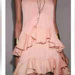 ZARA NWT salmon pink ruffled tiered layered mini dress - ZW collection Photo 6