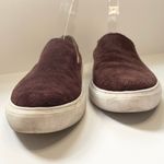 Franco Sarto  Mitchell Maroon Burgundy Suede Slip On Sneaker Loafers 8.5 Photo 1