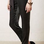 Elevenses Anthropologie Chic Velvet Ankle Trouser Pants in Grey Size 6 Photo 0