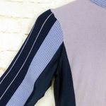 Avalanche Vintage Lasley-Seattle Sweater Women S Pink Blue Striped Half Zip Wool Photo 4