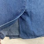 90s Y2K 2000s Size 10 Denim Midi Wrap Skirt Women’s Grunge Streetwear Whimsy USA Blue Photo 4