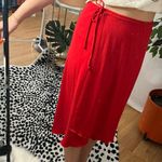 Jasmine Vintage Y2K Midi Knee Length Wrap Skirt Red Size 2X Photo 5