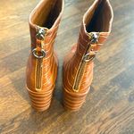 Chinese Laundry Brown Croc-Embossed Ankle Boots Photo 4