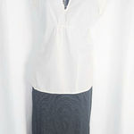 Calvin Klein Jeans Calvin Klein neck tie short sleeve blouse size medium Photo 0
