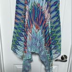 My Michelle NWT My Michele Bohemian Asymmetrical Abstract Pattern Spaghetti Strap Dress Sz M Photo 7