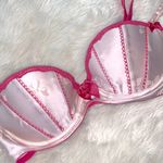 Victoria's Secret SOLD Victoria’s Secret Princess Pink Satin Ribbon Bra Photo 1