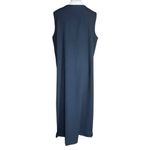 Vintage 90s Teddi Black Embroidered Floral Dress Crochet Cardigan Set Size M/L? Size L Photo 5