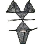 Victoria's Secret  Very Sexy strappy Lace teddy black XL Photo 0