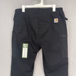 Carhartt Leggings Womens Small 4-6 Black Force Lightweight Pocket Sweat Wicking Photo 4