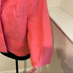 Grace Elements ‎Women’s Jacket-size 10-Linen-Coral Photo 2