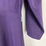 Eddie Bauer  Travex Dress Womens L Midi Purple Solstice Twist Knot UPF 50+ V-Neck Photo 12