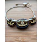 Michael Kors  Adjustable Chain Link Slider Boho Maritime Gold Tone Bracelet Photo 5