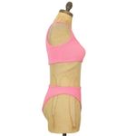 Naked Wardrobe NWOT Barbie Bubblegum Pink Smocked 2 Piece Bikini sz Large Photo 4