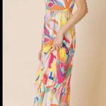 Aura NWT  colorful striped maxi dress M Photo 2