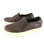 J Slides Womens Shoes Sneakers Faux Snakeskin Slip On Brown Size 10 Photo 5