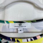 JEAN PIERRE KLIFA Daphne Sheath Dress Yellow Green Size Medium Abstract Bright Photo 2