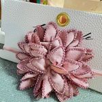 Free People New!  Pink Floral Embellished Choker Necklace Photo 5