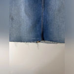 Seven7  Embroidered distressed frayed denim skirt size 14 Photo 8