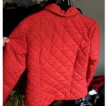 Vintage Sandro Paris Quilted Jacket Red Small Calico French Country Cottagecore Photo 4