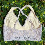 Astars Lace Bralette in Cream and Lavender Size M MADE IN USA! Yellow Size M Photo 1