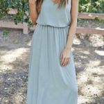 Show Me Your Mumu split Maxi dress SMALL sage Bridesmaid sleeveless Photo 2