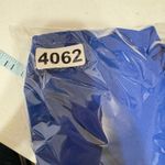 Vintage CM Shapes Womens Tunic Top 2X Blue Abstract Floral Patchwork 90s Artwear Photo 6