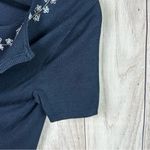 Norton Mcnaughton  Black Embroidered Blouse 100% Silk Photo 5