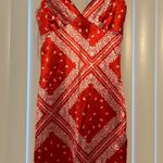 Boutique Red Bandana Print Dress  Photo 0