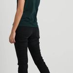 Topshop Dark Green LUCKY Star Short Sleeved Top Size 4 Photo 3