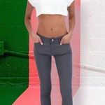 GOGO Skinny Jean in pale gray with rhinestone front button Size 9 Photo 1