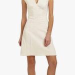 Zac Posen Cream textured crepe a-line dress Photo 1