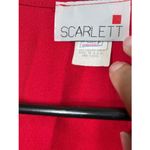Scarlett Vest Womens Size Black Red Vintage Velvet Button Front Sleeveless Retro Photo 6