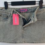 Edikted  Light Blue Denim Mini Skirt Photo 5