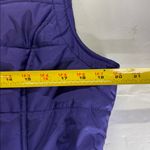 New York & Company Purple hooded puffer Vest L winter casual outdoor fall ruffle Size L Photo 8